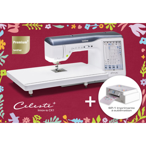 Brother Celeste CX1 + Imprimante à sublimation SP1 Offerte | Garantie 5 ans | En Stock !