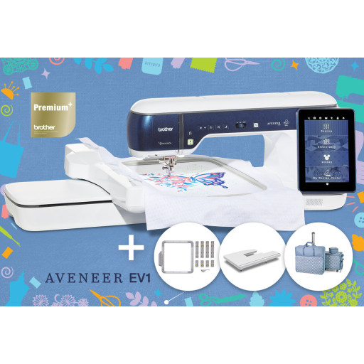 BROTHER Aveneer EV1 : Machine à coudre et à broder + Lots Cadeaux Offerts (valeur :1 227€) | Garantie 5 ans | En Stock !