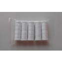 Set de 5 Bobines de fils à coudre 200 m au total 1000 m blanc ACKERMANN UNIVERSAL MADE IN EUROPE