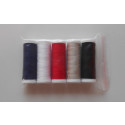Set de 5 Bobines de fils à coudre 200 m au total 1000 m assortiment ACKERMANN UNIVERSAL MADE IN EUROPE