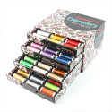 Coffret de fils à broder ACKERMANN EMBROIDERY 72 x 260 M EPAISSEUR 40 MADE IN EUROPE