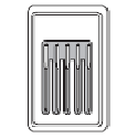 Paquet de 10 aiguilles système HAx1 SP assortiment 75 - 90 STRETCH Pour Surjeteuse Overlock