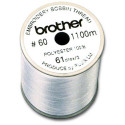Bobine fil canette broderie épaisseur 60 - 1100m Blanc
