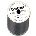 Bobine fil canette broderie épaisseur 60 - 1100m Noir