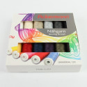 Coffret de 12 bobines de fils à coudre Ackermann - universal - 200m - made in europe