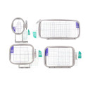Set de 4 cadres à broder pour Brother F540 - F580 - F440E - F480 - NV700 - NV750 - NV1200 - NV1250