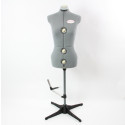 ACKERMANN Mannequin gris taille S réglable 34-40