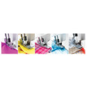 Set de 5 pieds pour surjeteuse Gritzner 788 - PFAFF ADMIRE 1000 - HUSQVARNA AMBER 100S - SINGER S0555 - VERITAS SIMONE - TEXI JOYLOCK - JAGUAR 489, 087DW - BABY LOCK BL S4 - BERNETTE 610D - ELNA 544DE - LEWENSTEIN 700DE, 440D - SILVER 720D, 721D 