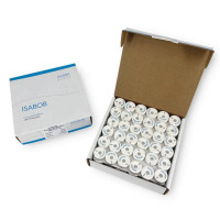 Coffret de 144 canettes de fil à broder ISABOB - Couleur : blanc