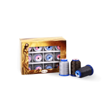 Baby Lock - Coffret FUJIX de 12 bobines de fil pour surjeteuse