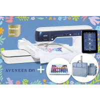 BROTHER Aveneer EV1 : Machine à coudre et à broder + TROLLEY - SACS ET ACCESSOIRES DE TRANSPORT +  COFFRET DE 40 FILS A BRODER | Garantie 5 ans | En Stock !