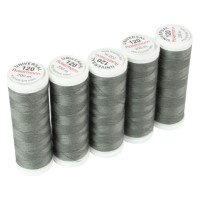 1 Bobine de Fil à coudre gris foncé couleur 0839 - 200m - Ackermann