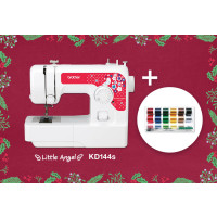 Brother KD144S Little Angel + 18 BOBINES DE FIL A COUDRE - MADEIRA OFFERTES | Garantie 3 ans | En Stock !