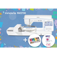 BROTHER Innov'is NV2700 + Coffret de 40 Fils à broder Offert et 50% de Remise sur le Logiciel de Broderie | Garantie 3 ans | En Stock !