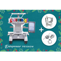 Brother PR1060W : Machine à broder dix aiguilles + Table de Rangement Brother + Système casquette 130 x 60 mm Offerts | Garantie 3 ans En stock !