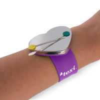 Bracelet magnétique "porte épingles" pour la couture - Violet