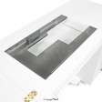 Table insert en plexiglass pour meuble de machine à coudre uniquement compatible avec gritzner edelweiss et texi ballerina