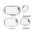Set de 4 cadres à broder pour Brother V3 - V5 - V7 - NV800 - NV870 - NV880 - NV2600 - NV2700 - NV4000 - NV1500 - XE1 - XE2 - XJ1 - XJ2 - XP1 - XP3 - CX1E - Aveneer EV1