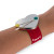 Bracelet magnétique "porte épingles" pour la couture - Rouge