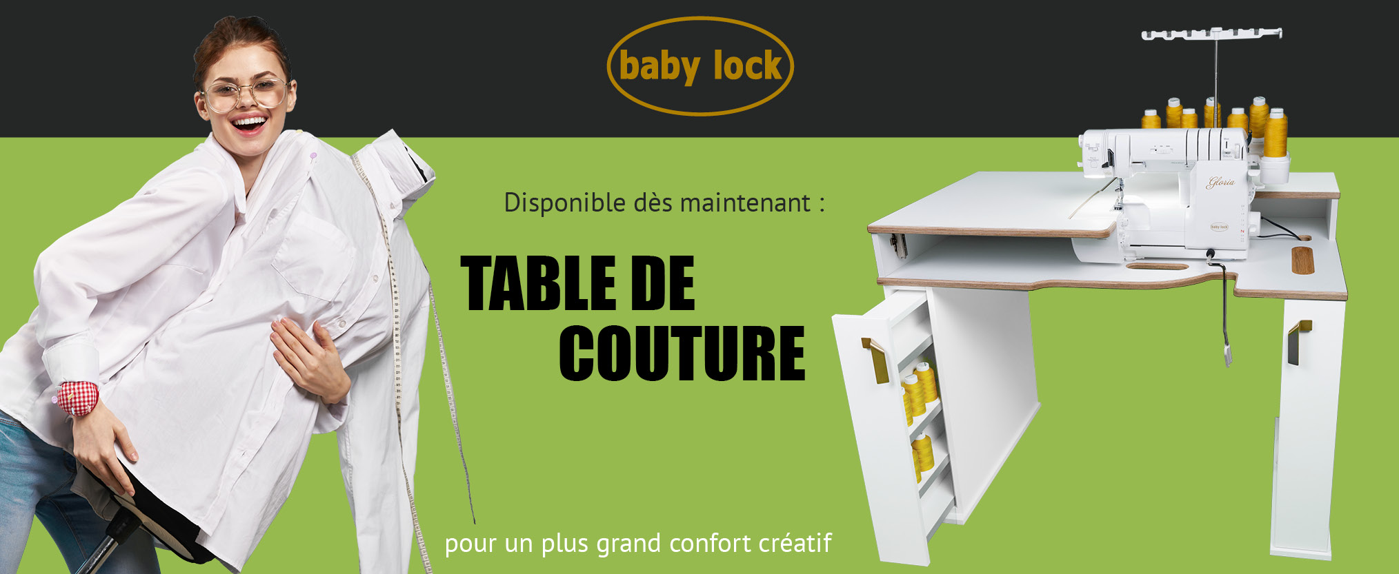 Meuble de couture Baby Lock