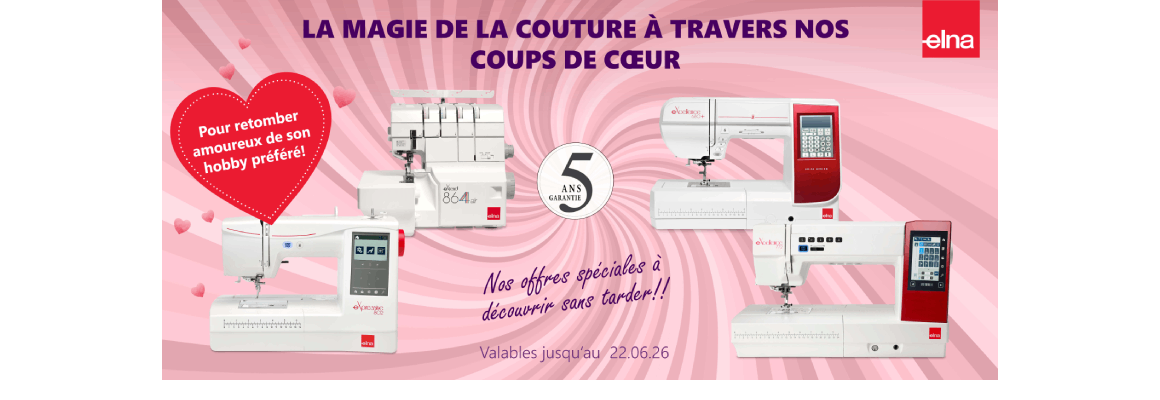 ELNA PROMOTIONS DU 8 MAI AU 22 JUIN 2026