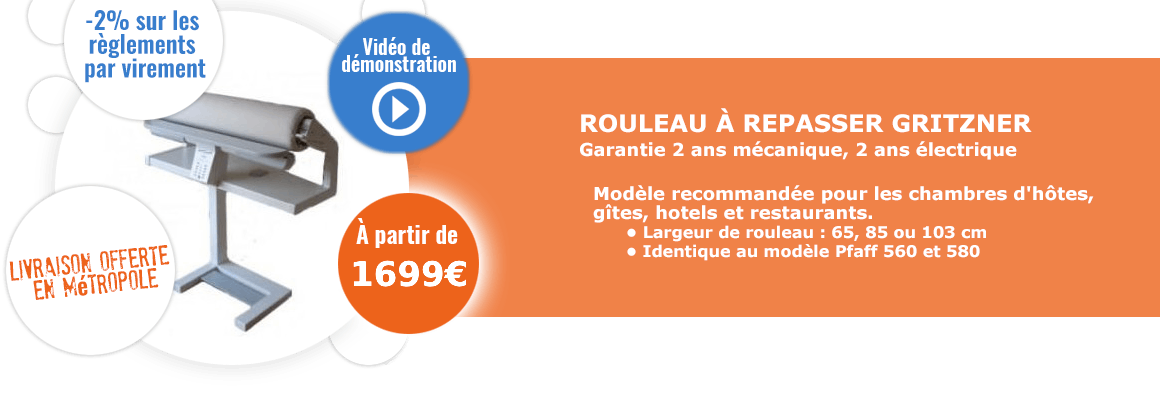 Rouleau à repasser Pfaff / Gritzner