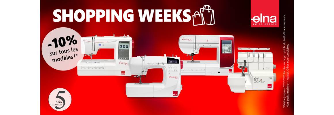 Elna Shopping Weeks : -10% de Remise