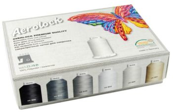 Coffret de 24 c&ocirc;nes Madeira Aerolock n&deg;125 pour Surjeteuse