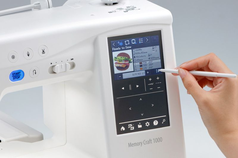 Ecran tactile - Janome Memory Carft 1000